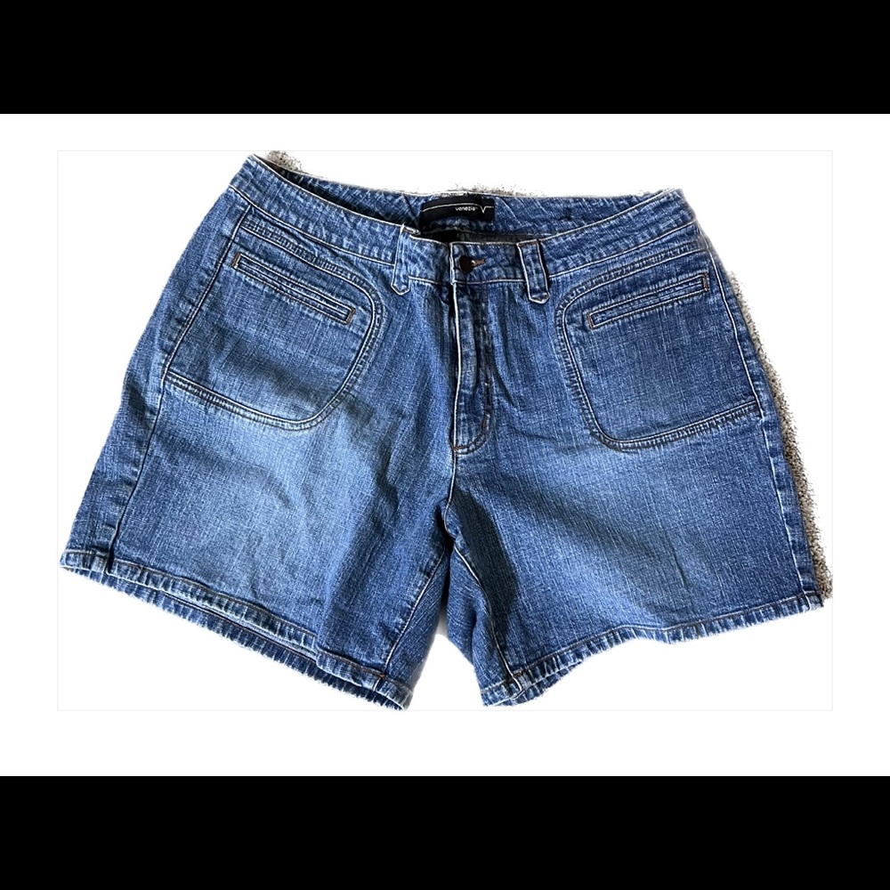 Two pairs of denim shorts size 18, both in great condition cost is for both